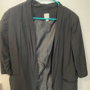 3/4 sleeve black blazer